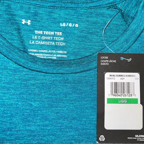 Under Armour Bundle Blue & Red Activewear Tech Short Sleeve Shirts Size L - Picture 5 of 8